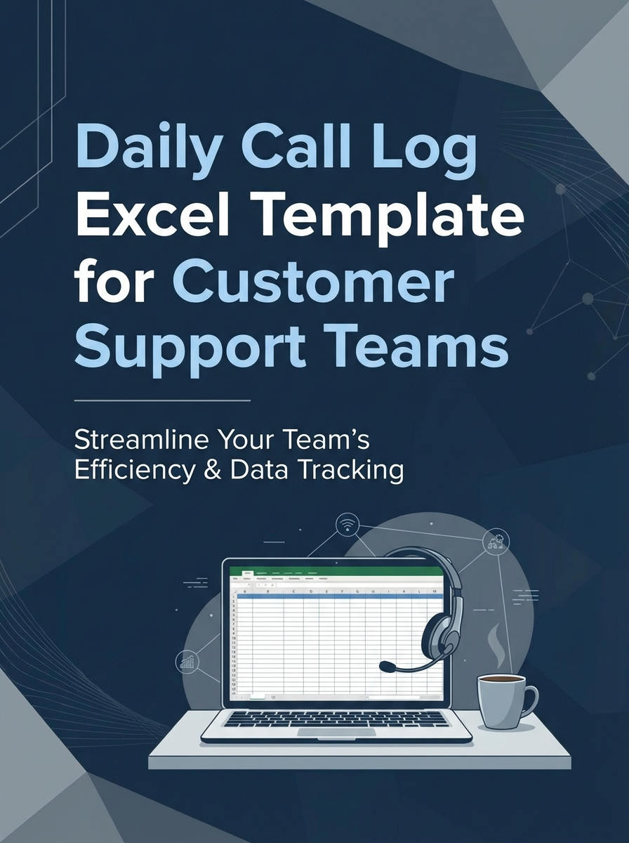 Daily Call Log Excel Template for Customer Support Teams