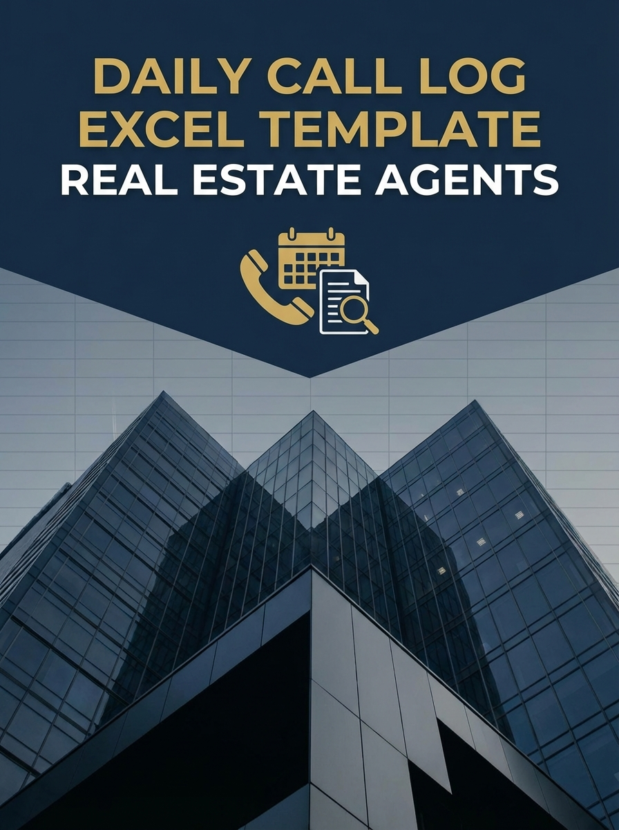 Daily Call Log Excel Template for Real Estate Agents