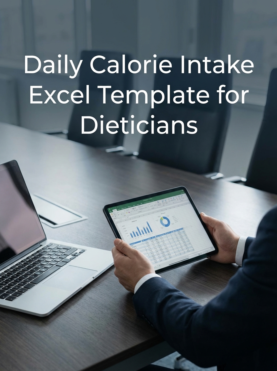 Daily Calorie Intake Excel Template for Dieticians