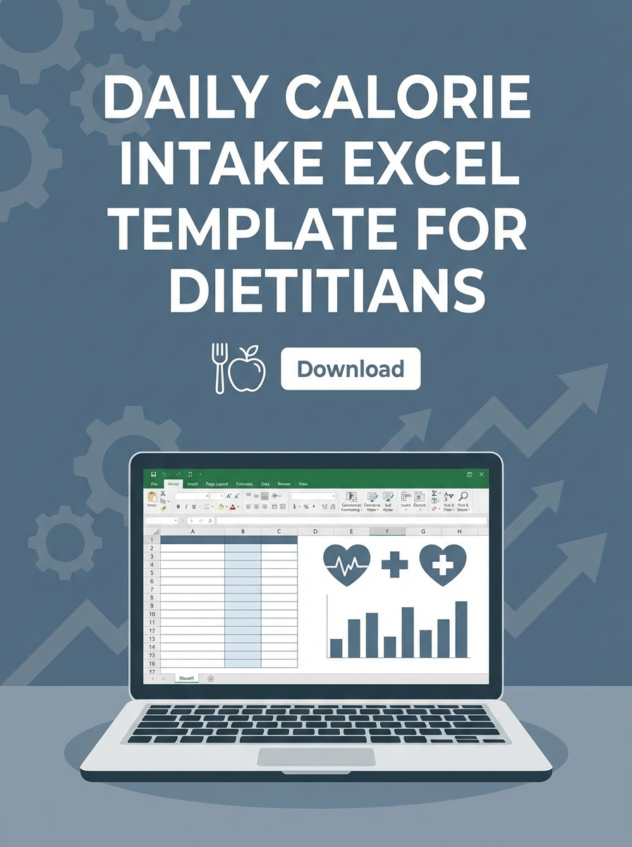 Daily Calorie Intake Excel Template for Dietitians