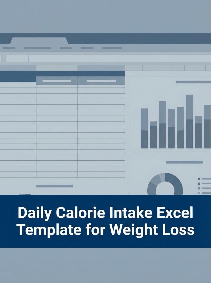Daily Calorie Intake Excel Template for Weight Loss