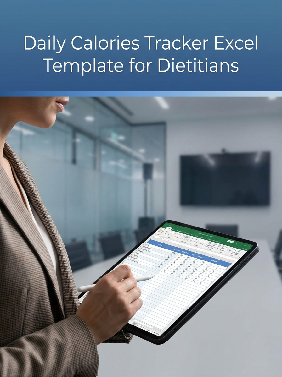 Daily Calories Tracker Excel Template for Dietitians