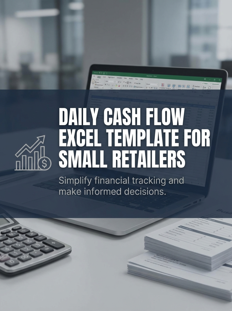 Daily Cash Flow Excel Template for Small Retailers