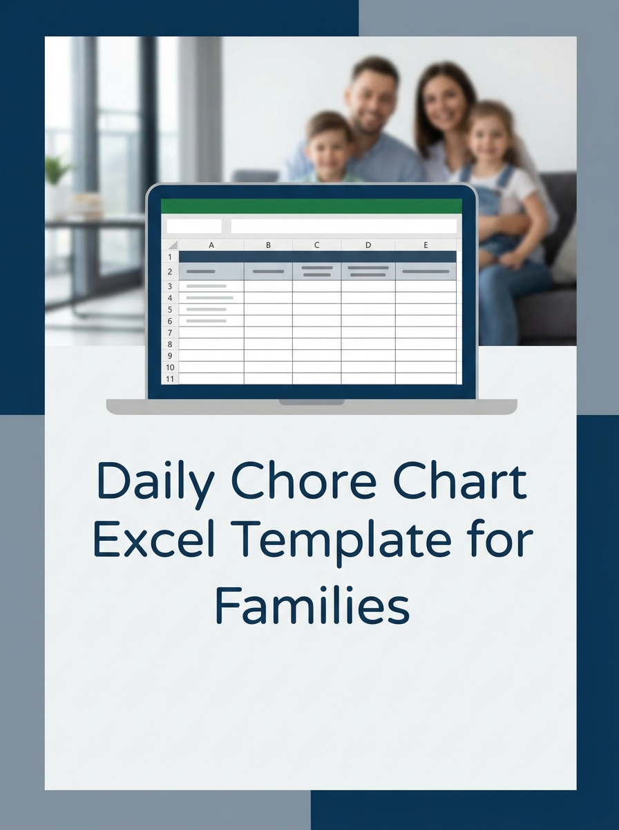 Daily Chore Chart Excel Template for Families