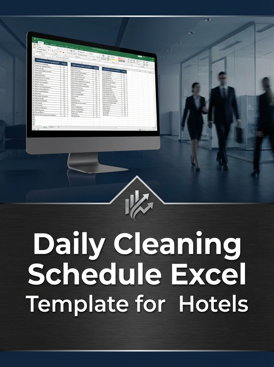Daily Cleaning Schedule Excel Template for Hotels