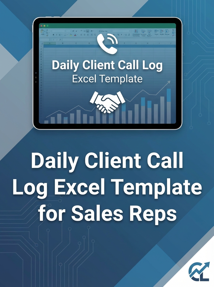 Daily Client Call Log Excel Template for Sales Reps