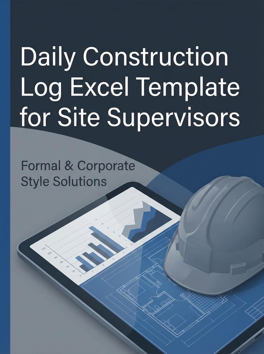 Daily Construction Log Excel Template for Site Supervisors