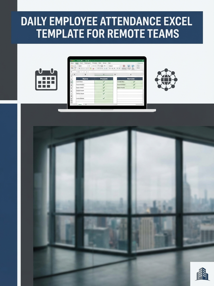 Daily Employee Attendance Excel Template for Remote Teams