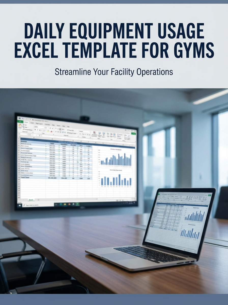 Daily Equipment Usage Excel Template for Gyms
