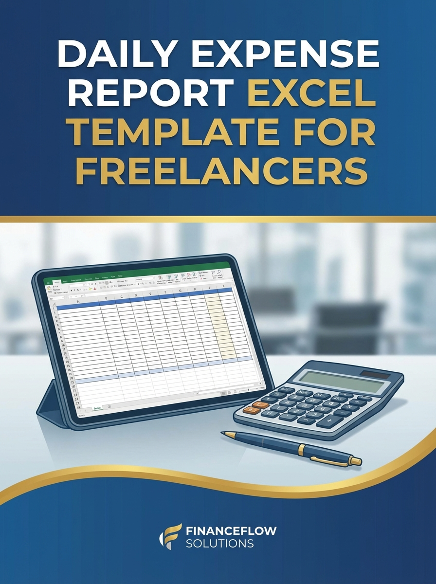 Daily Expense Report Excel Template for Freelancers