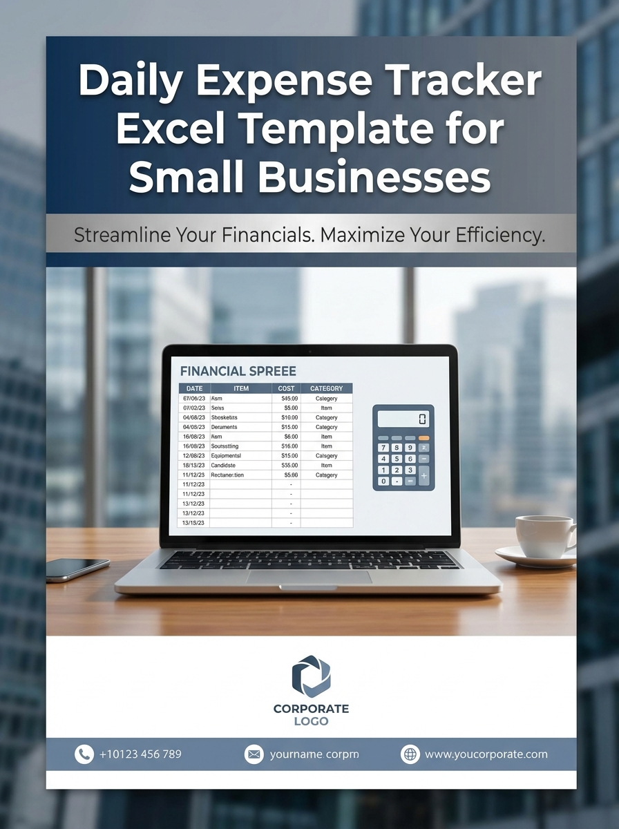 Daily Expense Tracker Excel Template for Small Businesses