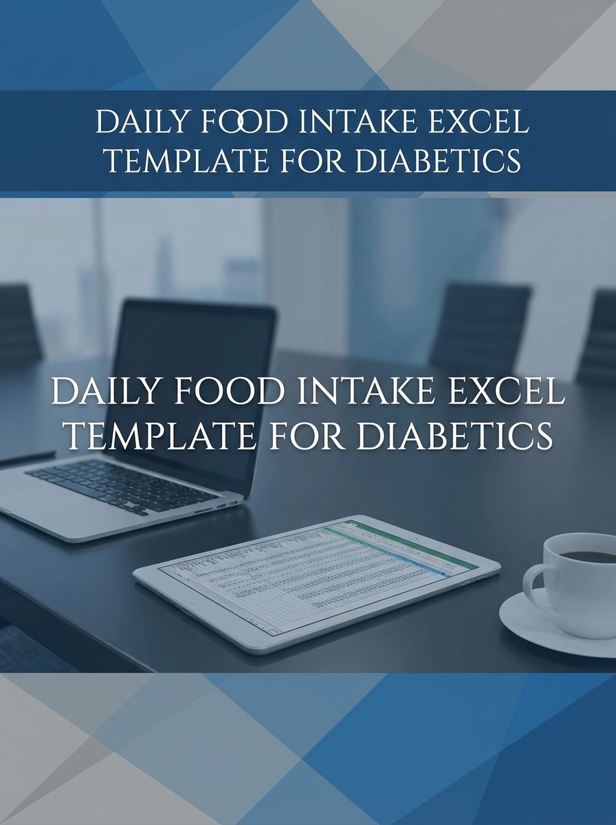 Daily Food Intake Excel Template for Diabetics