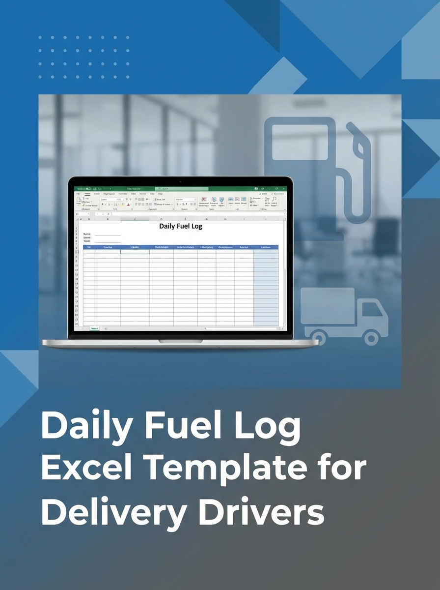 Daily Fuel Log Excel Template for Delivery Drivers