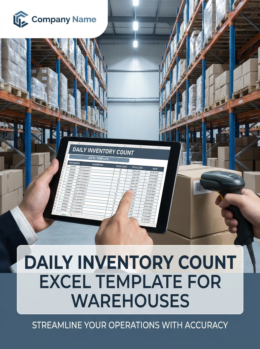 Daily Inventory Count Excel Template for Warehouses