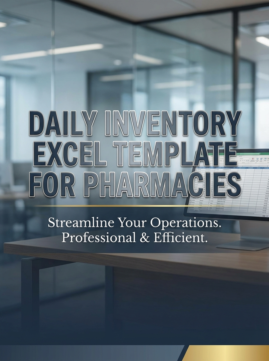Daily Inventory Excel Template for Pharmacies