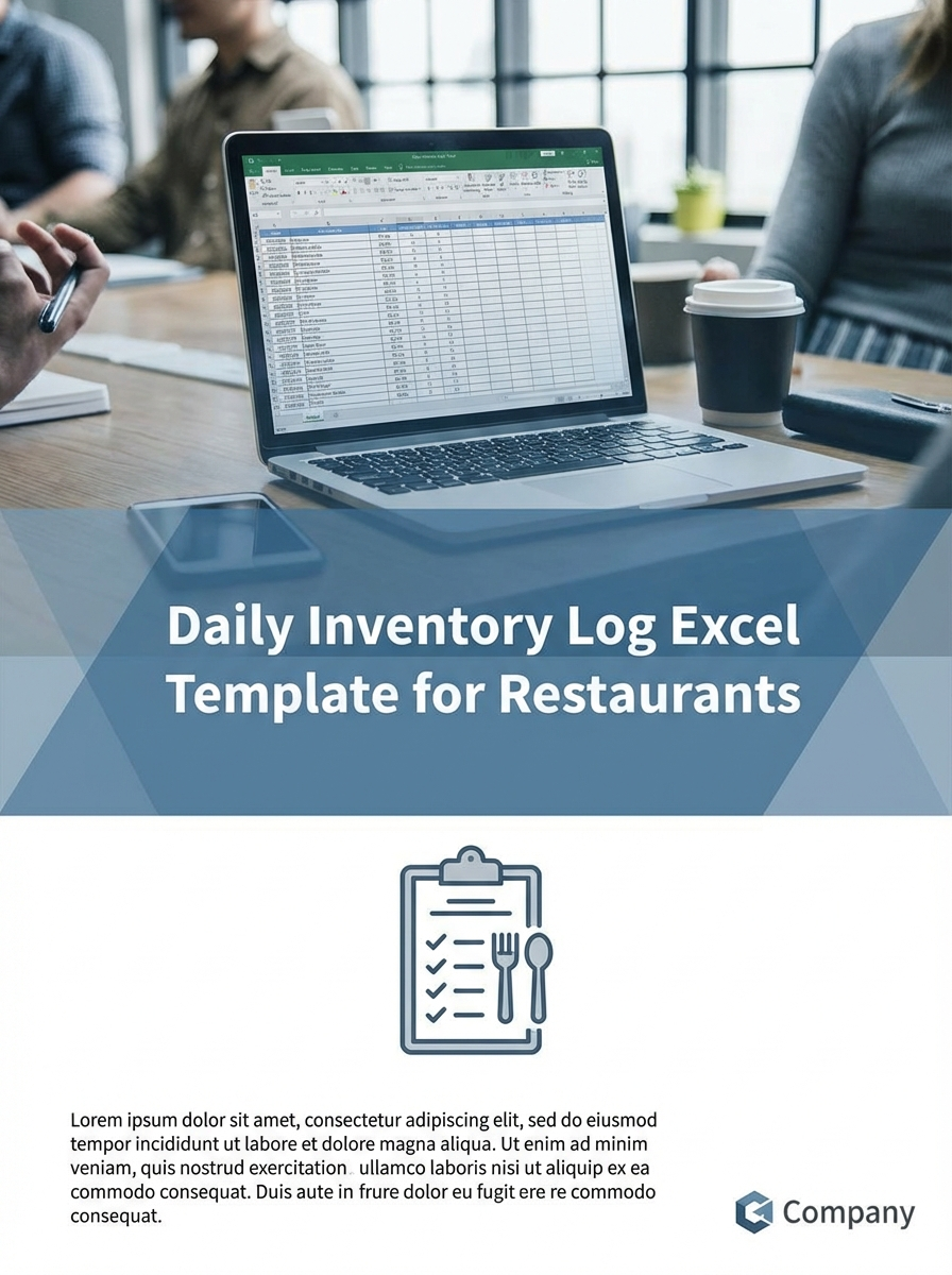 Daily Inventory Log Excel Template for Restaurants