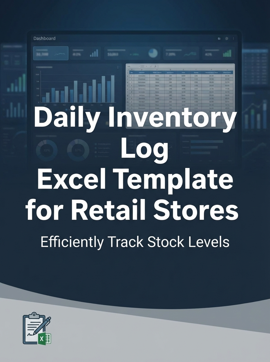 Daily Inventory Log Excel Template for Retail Stores