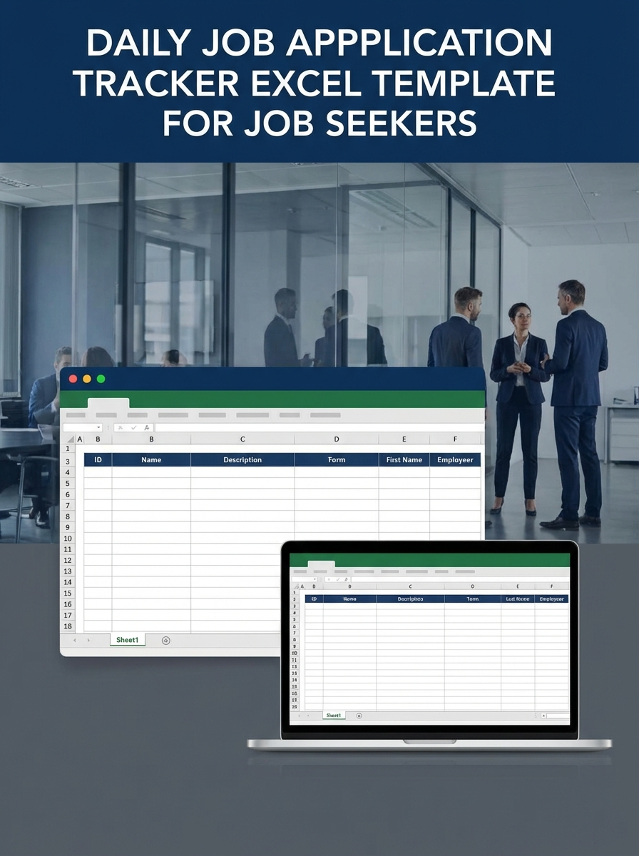 Daily Job Application Tracker Excel Template for Job Seekers