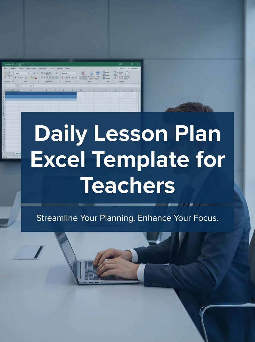 Daily Lesson Plan Excel Template for Teachers