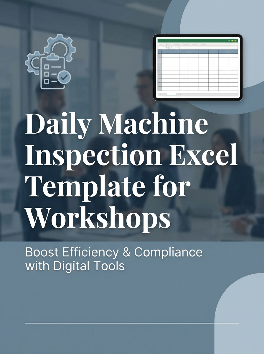 Daily Machine Inspection Excel Template for Workshops