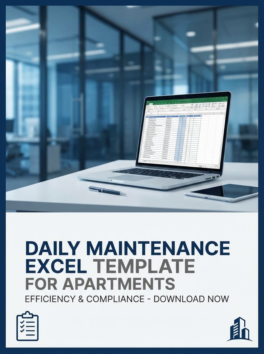 Daily Maintenance Checklist Excel Template for Apartments
