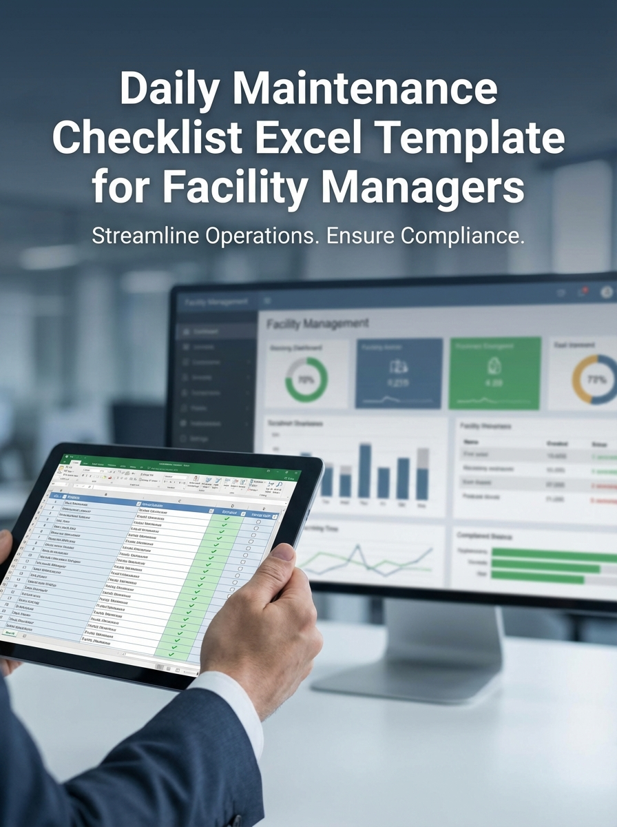 Daily Maintenance Checklist Excel Template for Facility Managers