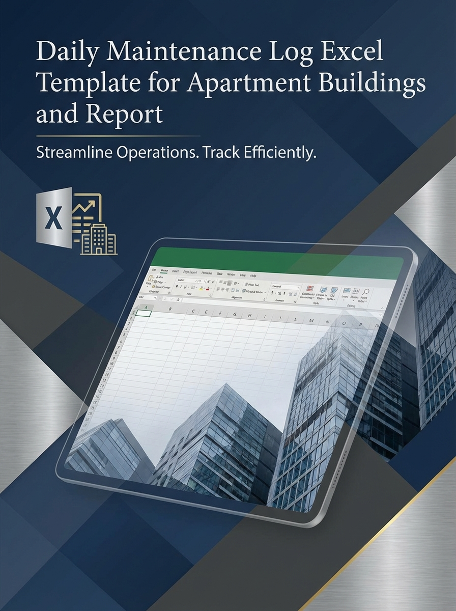 Daily Maintenance Log Excel Template for Apartment Buildings
