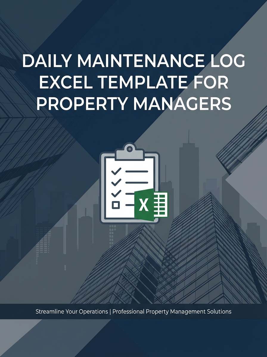 Daily Maintenance Log Excel Template for Property Managers