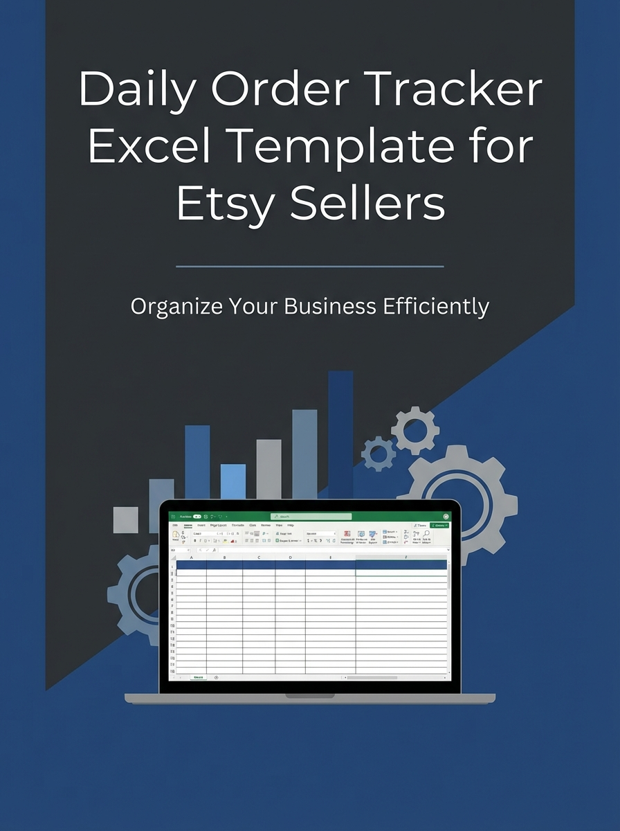 Daily Order Tracker Excel Template for Etsy Sellers