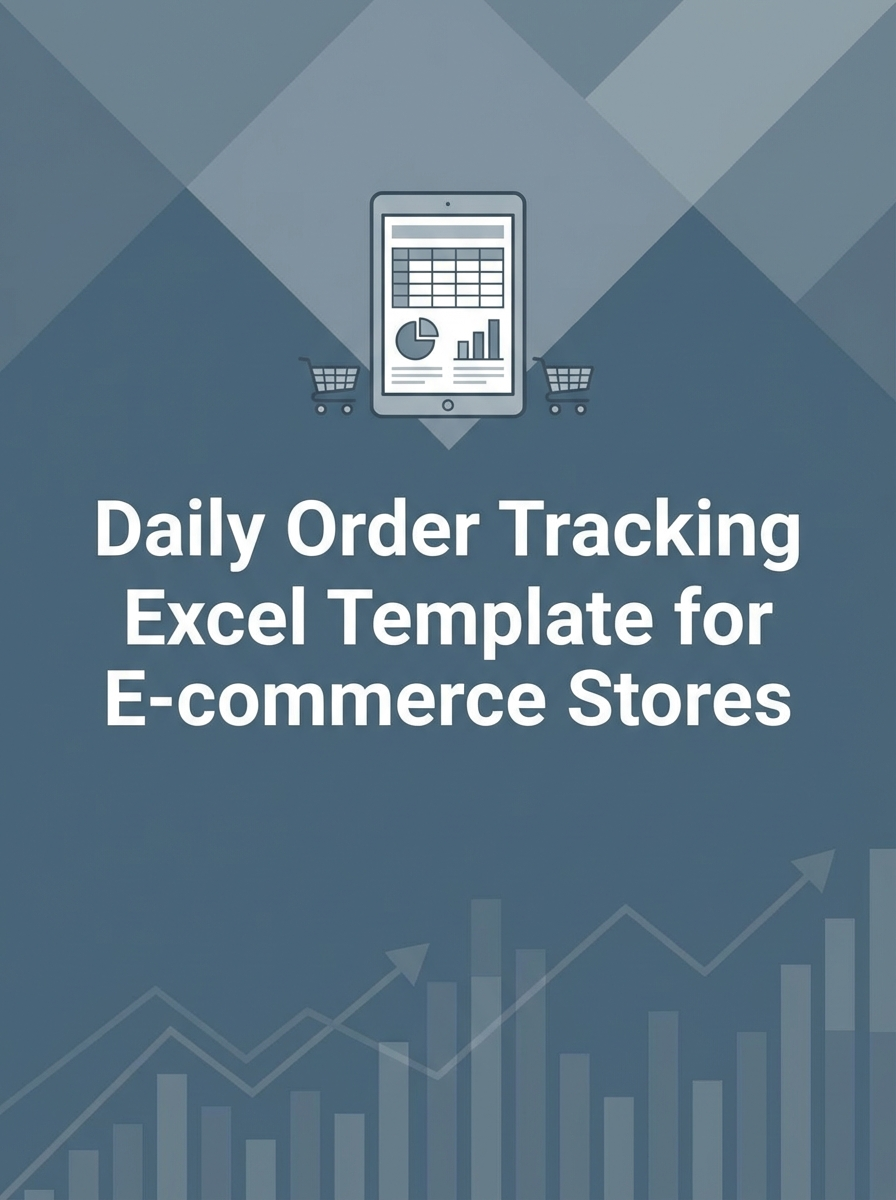 Daily Order Tracking Excel Template for E-commerce Stores