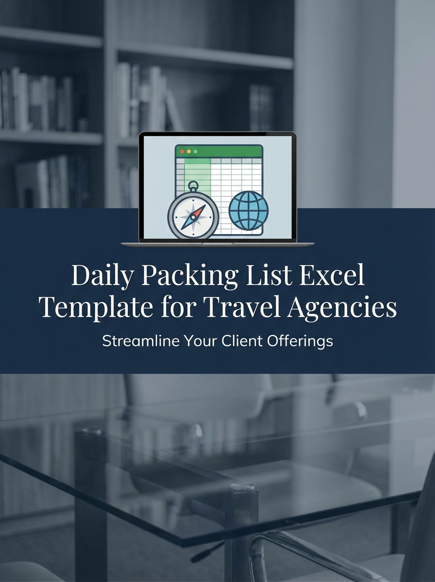 Daily Packing List Excel Template for Travel Agencies