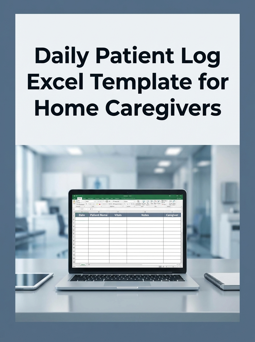 Daily Patient Log Excel Template for Home Caregivers