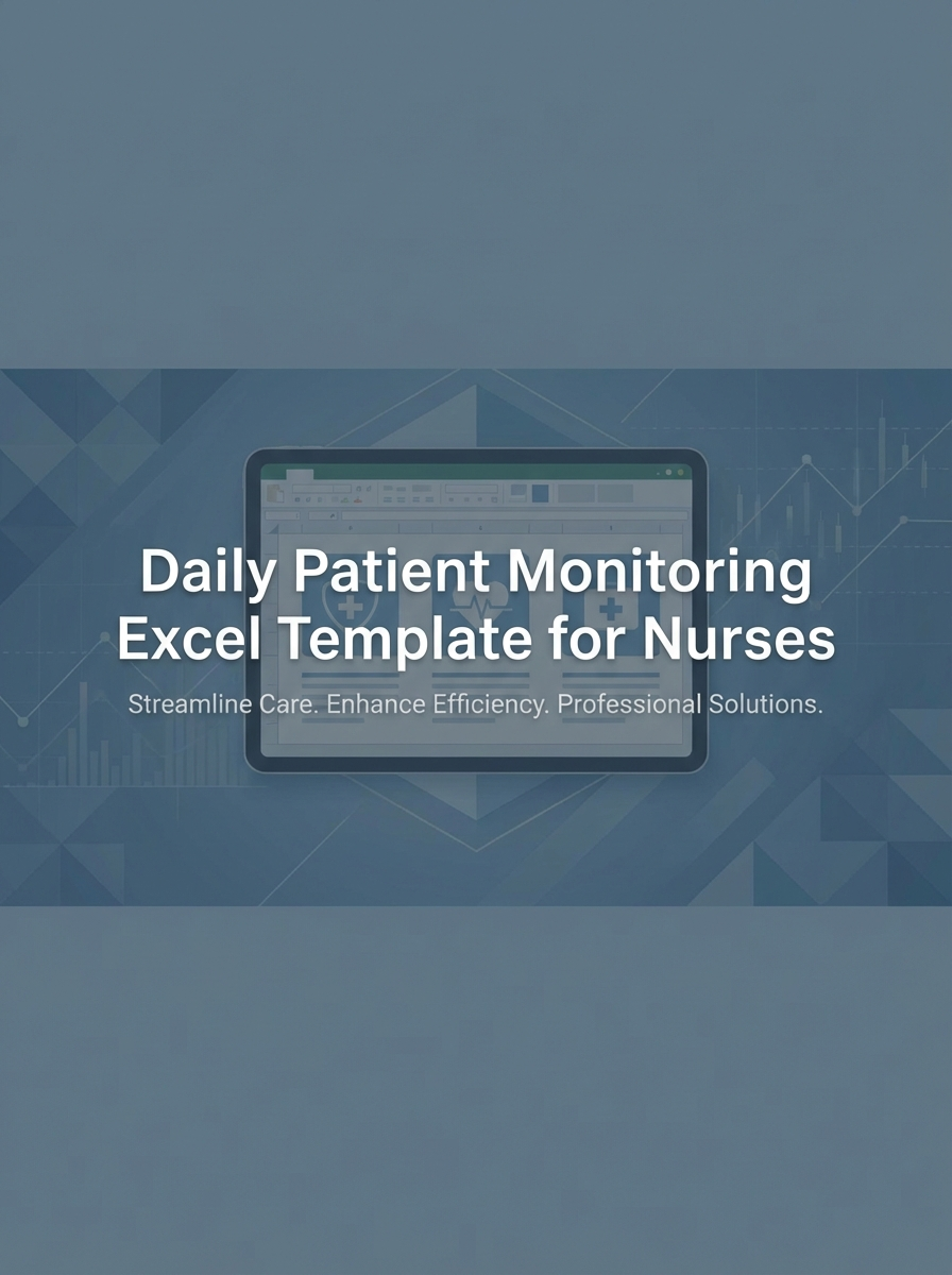 Daily Patient Monitoring Excel Template for Nurses