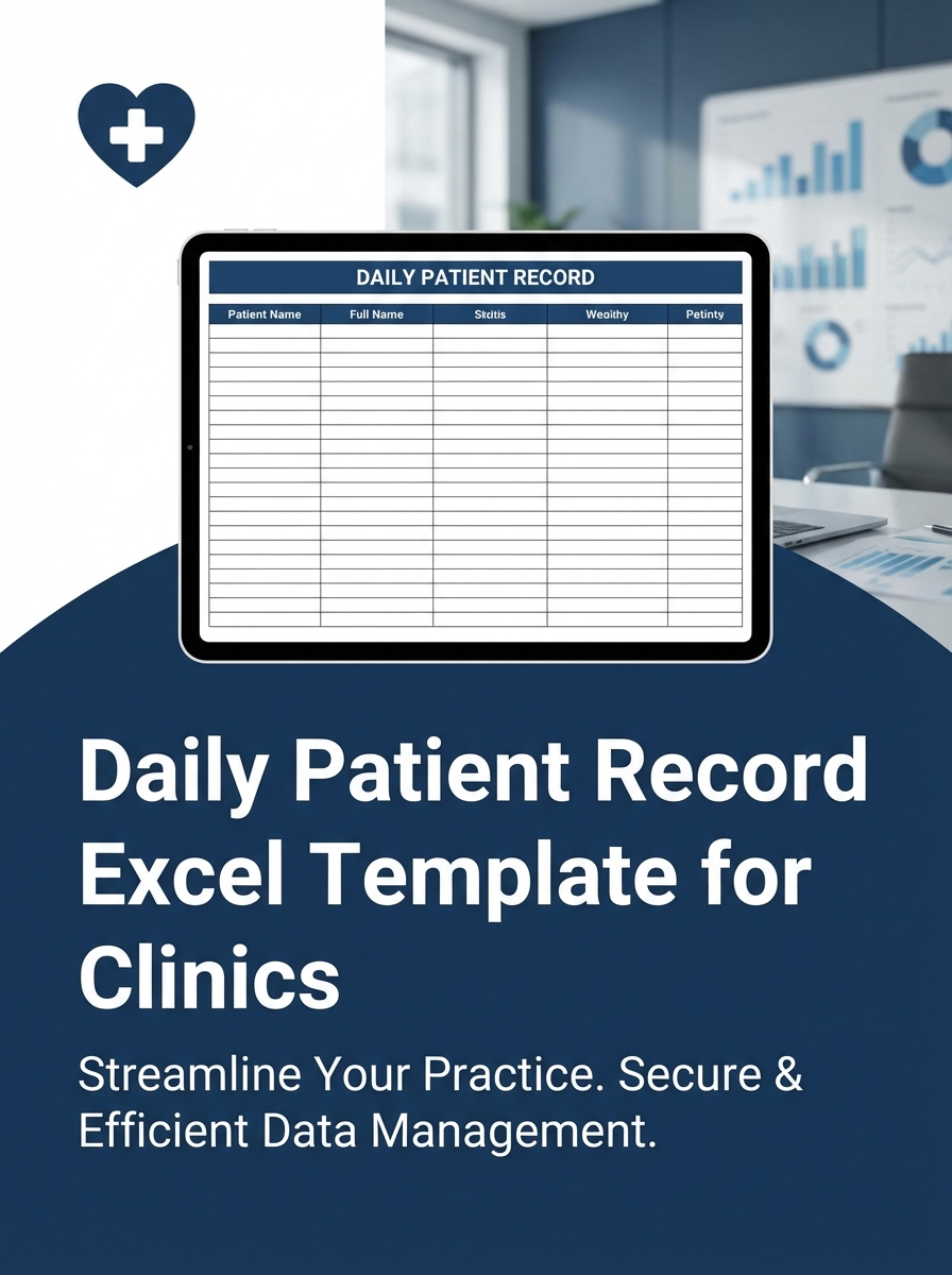Daily Patient Record Excel Template for Clinics