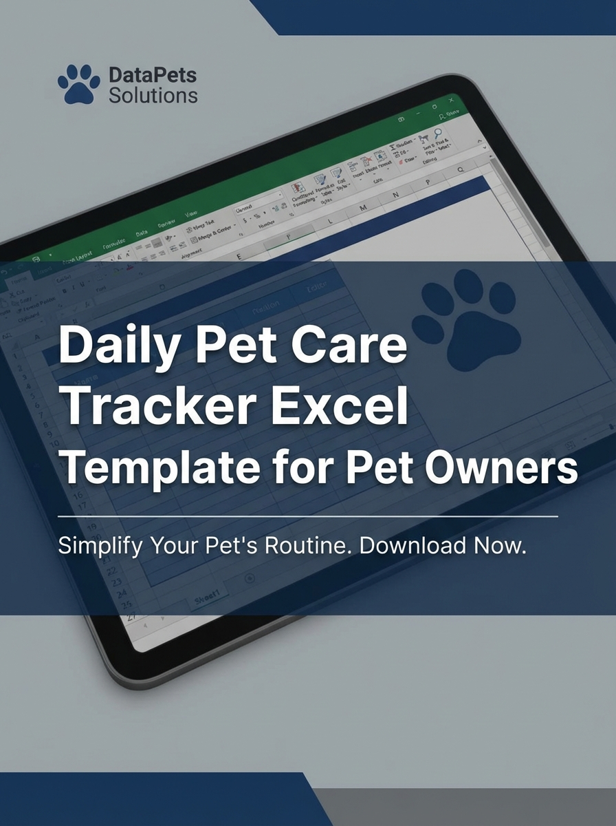 Daily Pet Care Tracker Excel Template for Pet Owners
