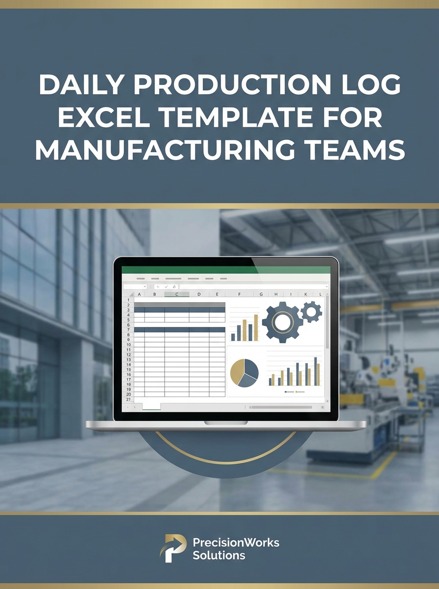 Daily Production Log Excel Template for Manufacturing Teams