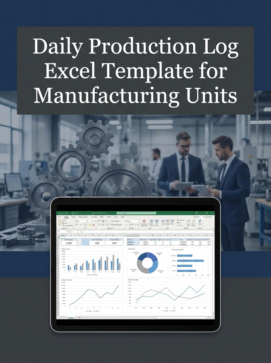 Daily Production Log Excel Template for Manufacturing Units