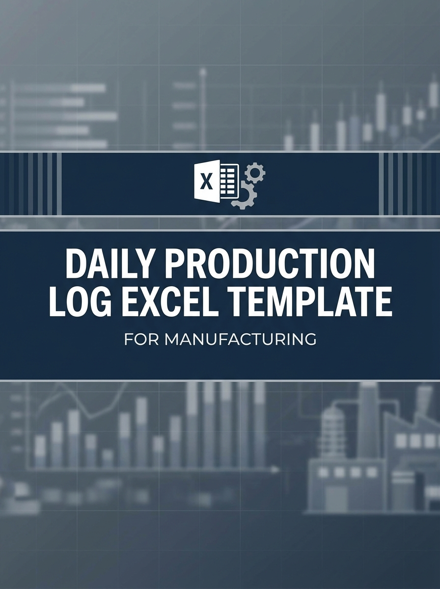 Daily Production Log Excel Template for Manufacturing