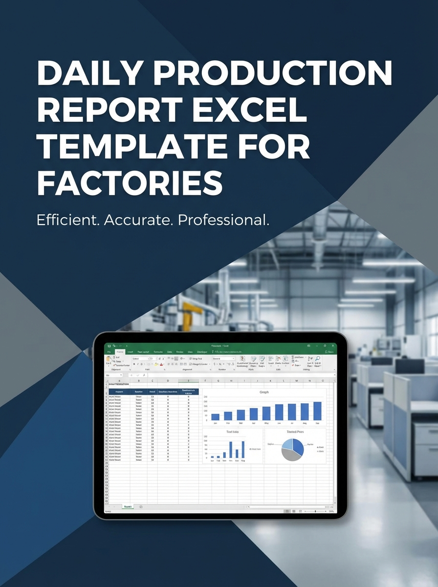 Daily Production Report Excel Template for Factories