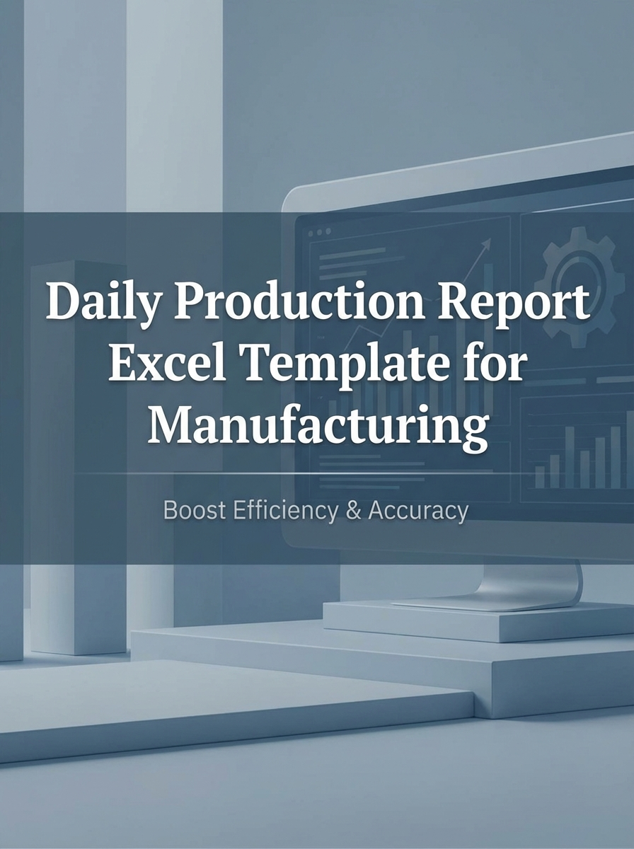Daily Production Report Excel Template for Manufacturing