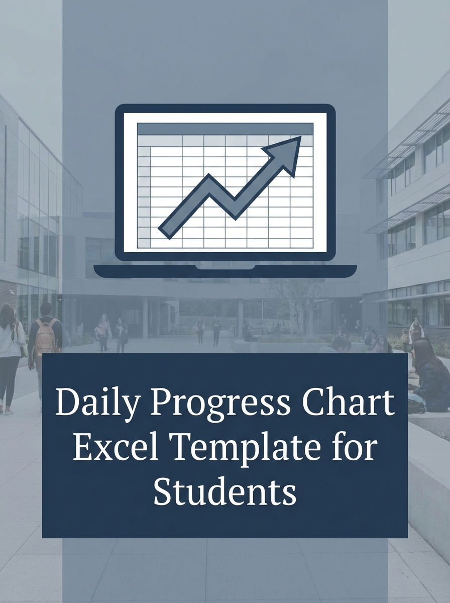 Daily Progress Chart Excel Template for Students