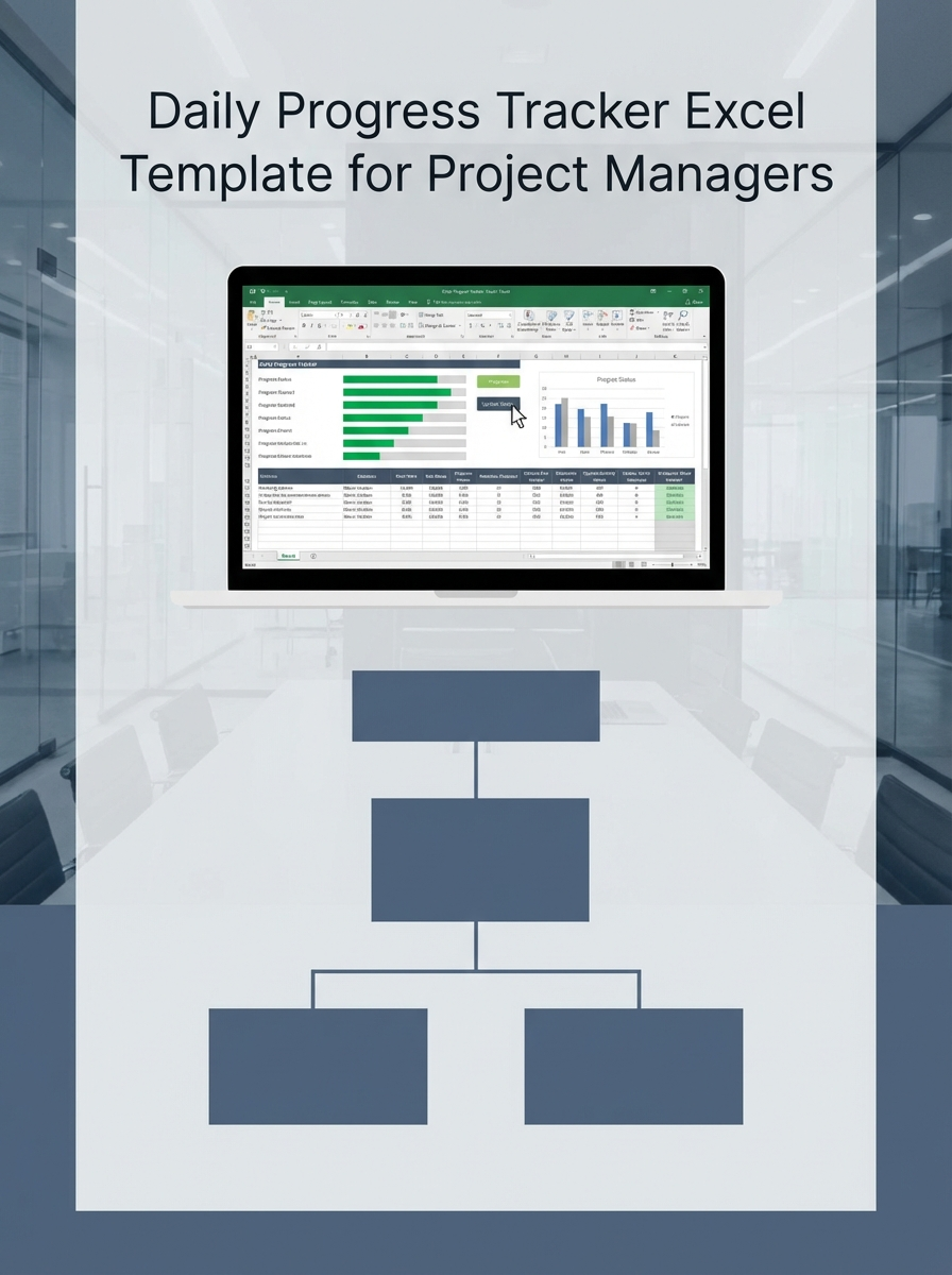 Daily Progress Tracker Excel Template for Project Managers