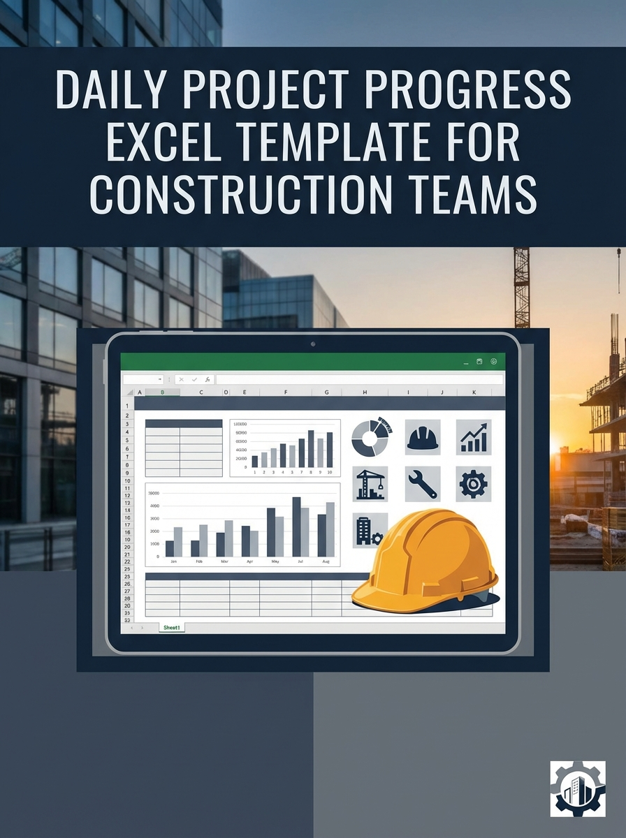Daily Project Progress Excel Template for Construction Teams