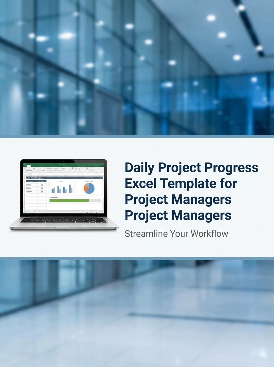 Daily Project Progress Excel Template for Project Managers