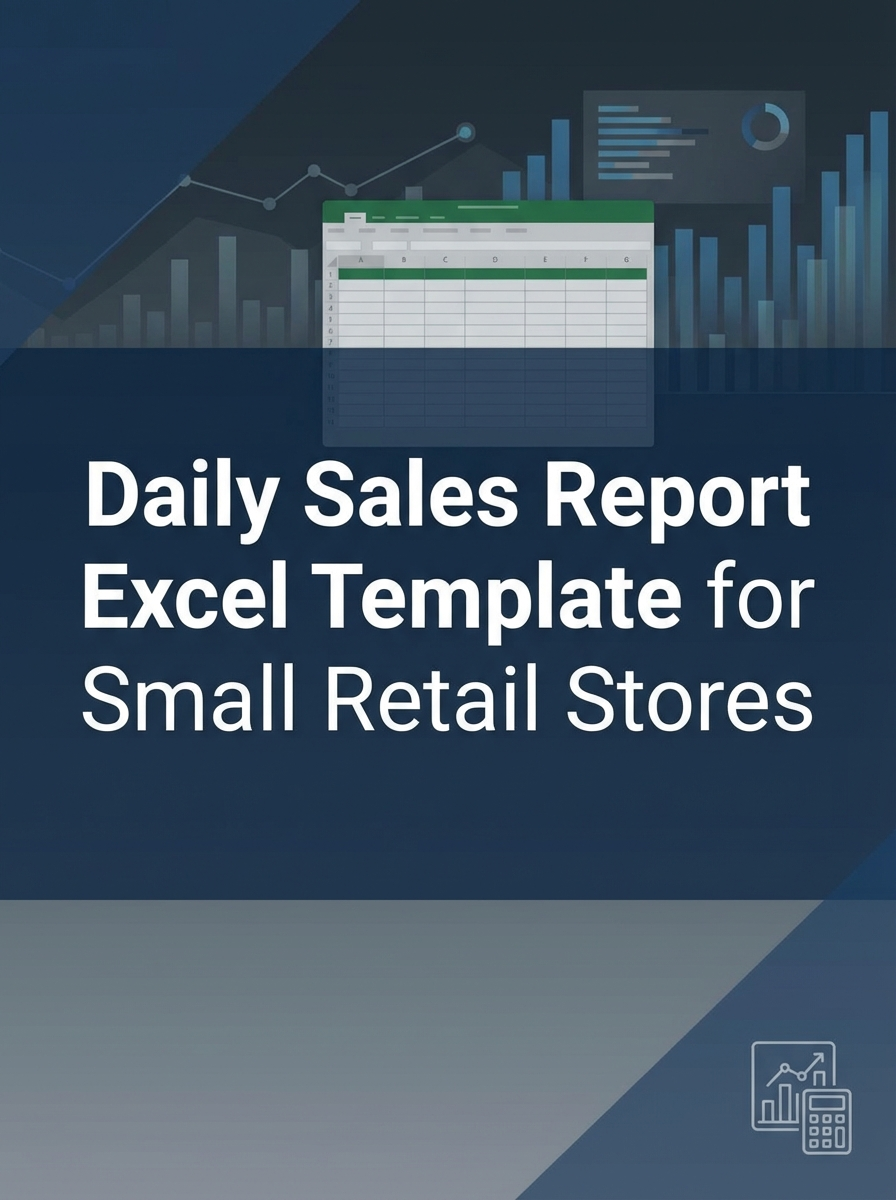 Daily Sales Report Excel Template for Small Retail Stores