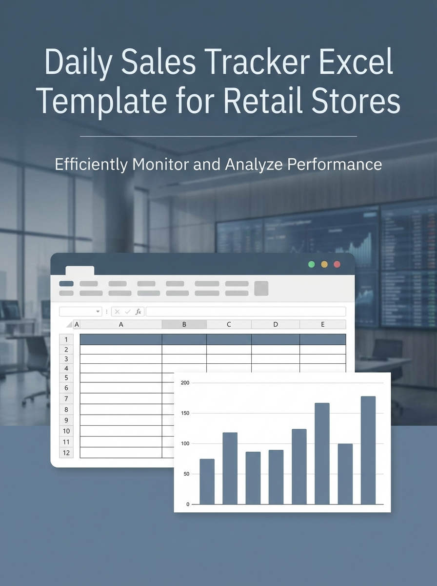 Daily Sales Tracker Excel Template for Retail Stores