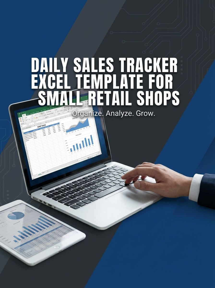 Daily Sales Tracker Excel Template for Small Retail Shops