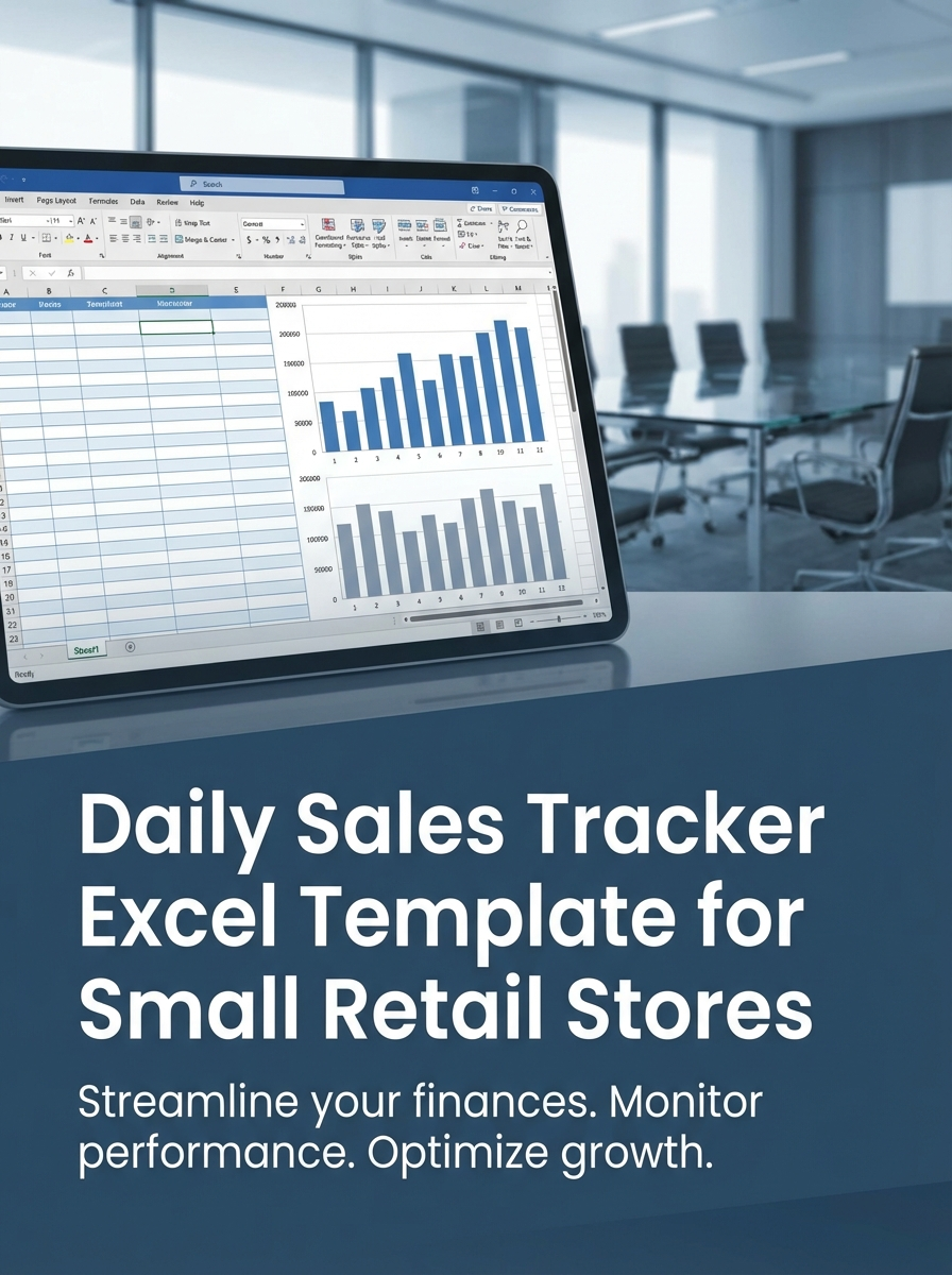 Daily Sales Tracker Excel Template for Small Retail Stores