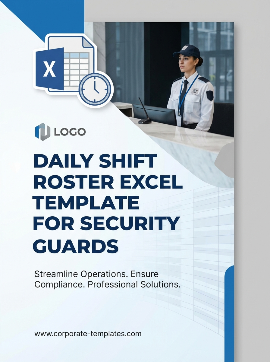 Daily Shift Roster Excel Template for Security Guards