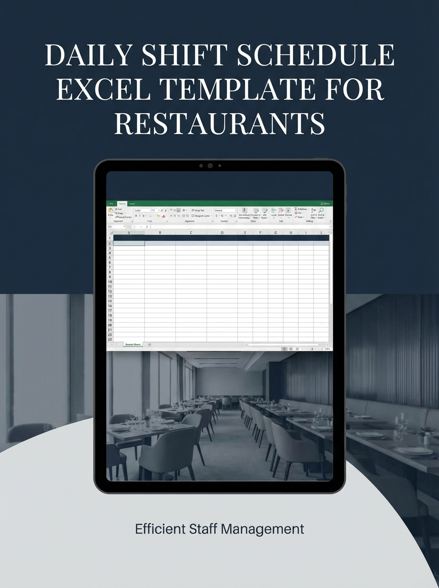 Daily Shift Schedule Excel Template for Restaurants